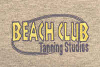 beach club tanning studio logo